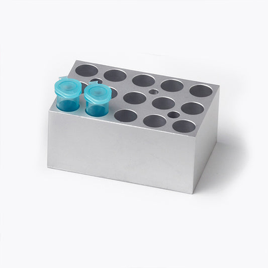 Mini Dry Bath Blocks,15-Place Block For 1.5 mL Tubes Only