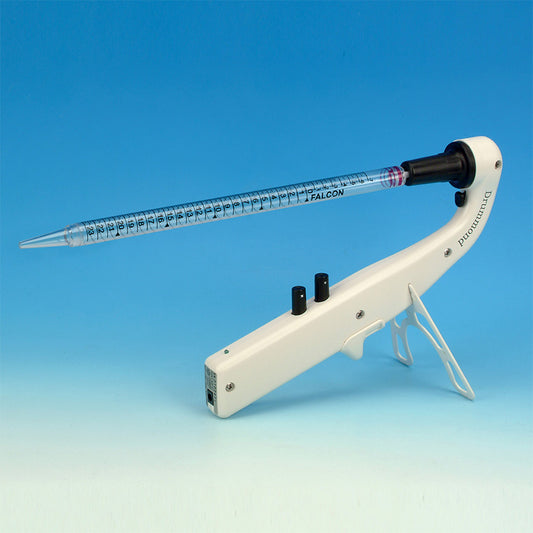 Portable Pipet-Aid® XL Battery Operated Controller with Long Handle.  Includes Wall Hanger, 110V Charger, and Four Replacement Filters.