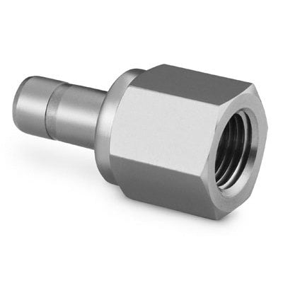 Female Tube Adapter, 1/4" Tube OD x 1/4" Female NPT, SS