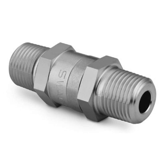 Stainless Steel Poppet 6000 psig (413 bar) Check Valve, 1/4" MNPT, 1/3 psig (0.03 bar)
