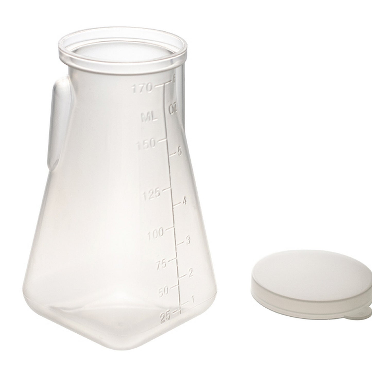 Specimen bottle, 6 oz., Graduated, Natural PP