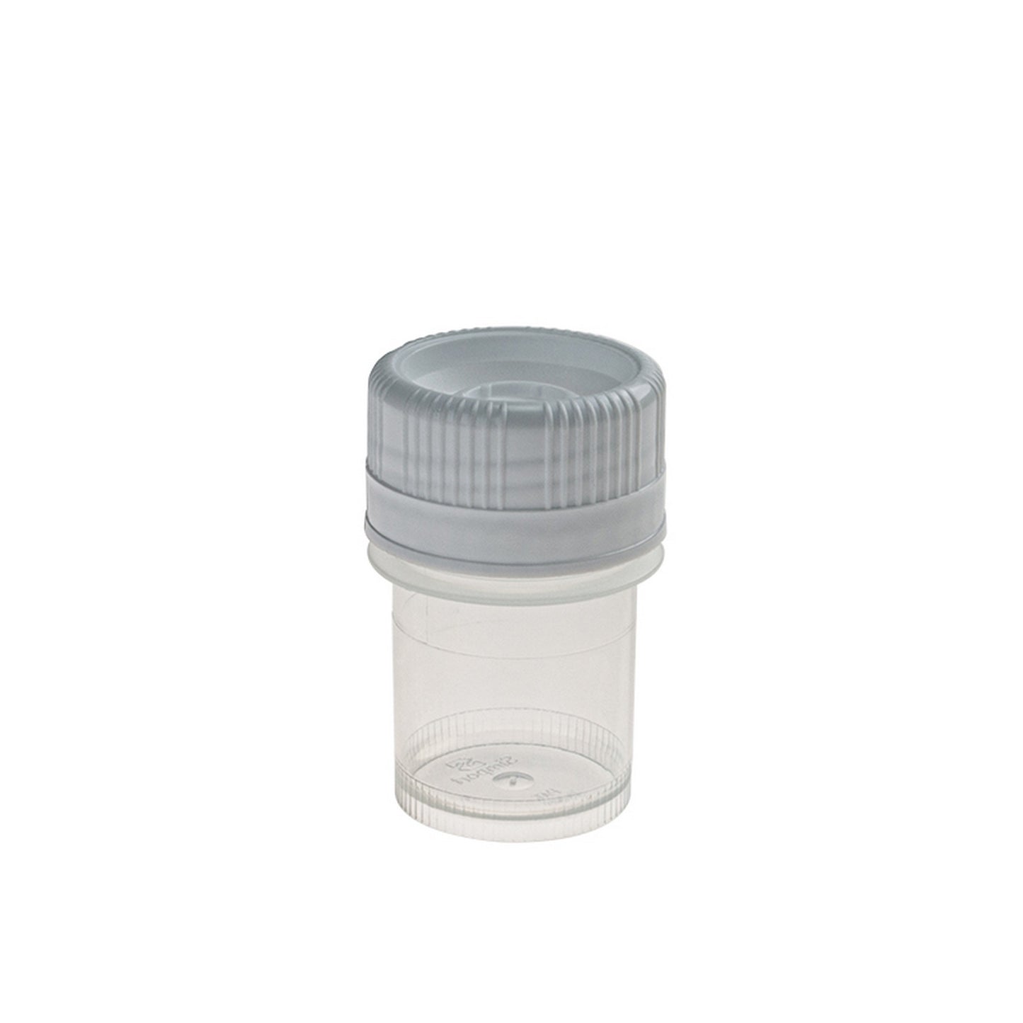 SecurTainer™ III, 20 mL, Transparent PP, with White PE Screw Closure, Non-sterile, 500/pk