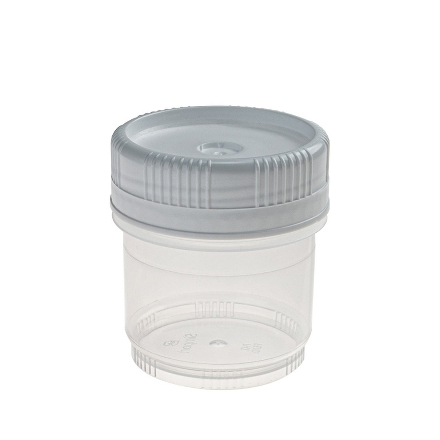 SecurTainer™ III, 90 mL, Transparent PP, with White PE Screw Closure, Non-sterile, 400/pk
