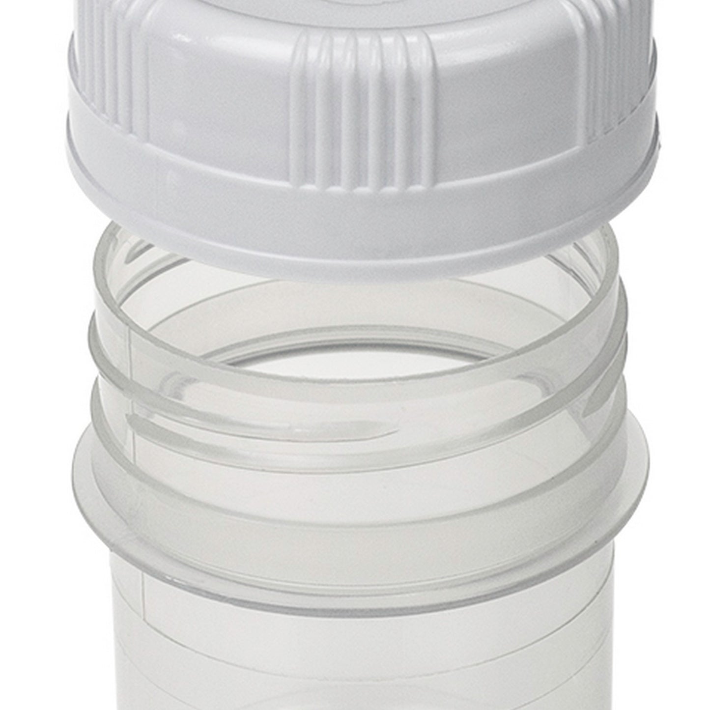 SecurTainer™ III, 90 mL, Transparent PP, with White PE Screw Closure, Non-sterile, 400/pk
