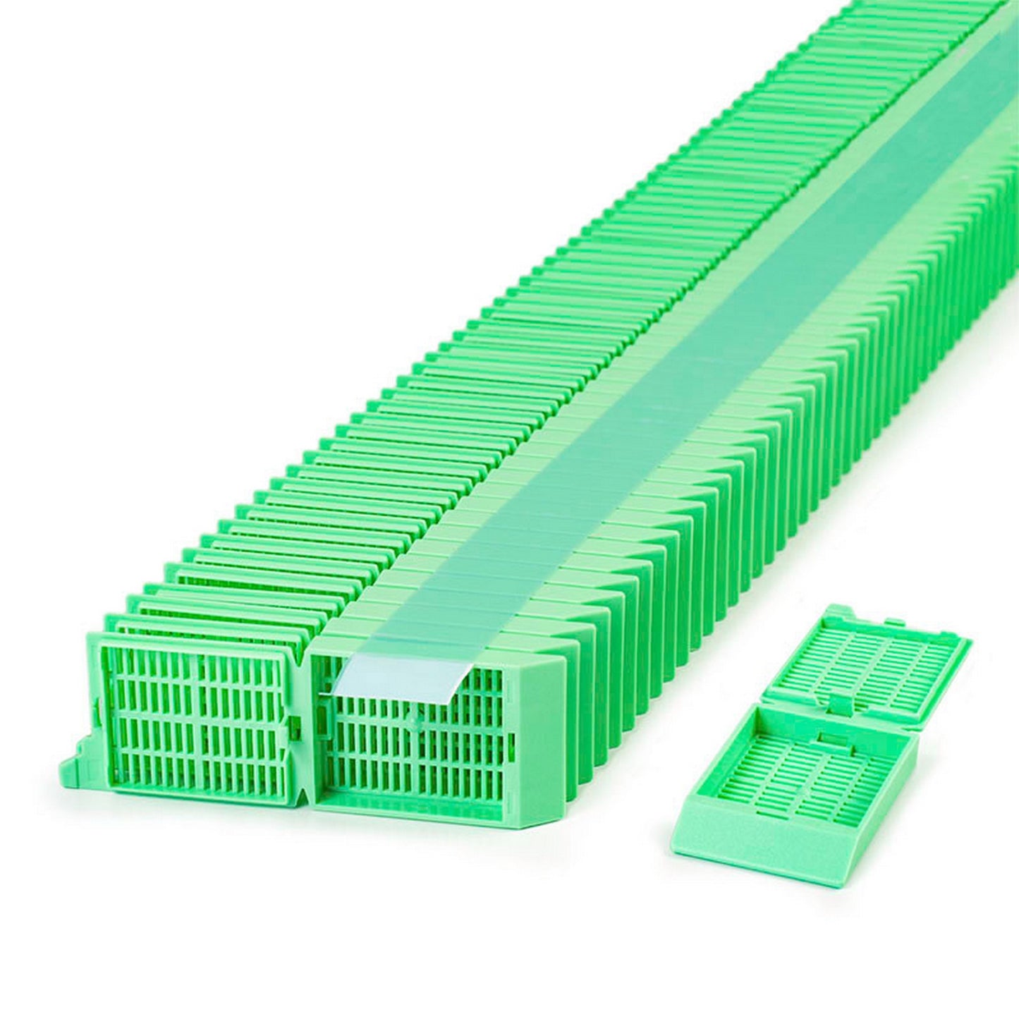 Unisette™ Tissue cassettes for Primera Printers in Quickload™ Stack (Taped), Green