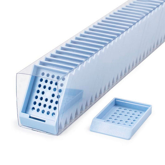 Embedding cassettes in Quickload™ sleeves, Blue