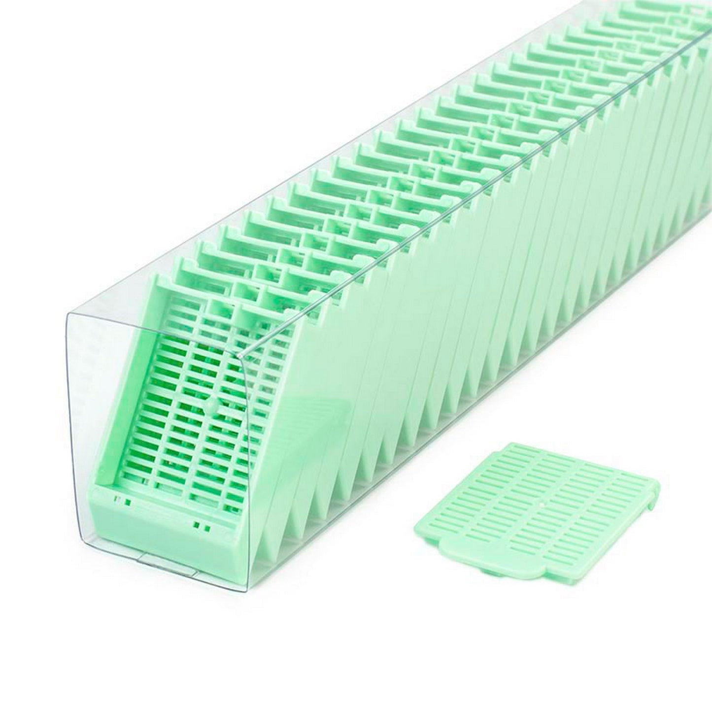 Histosette® II Tissue cassettes in QuickLoad™ Sleeves, Green