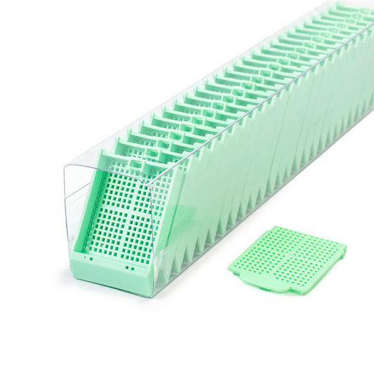 Histosette® II Biopsy cassettes in QuickLoad™ Sleeves, Green