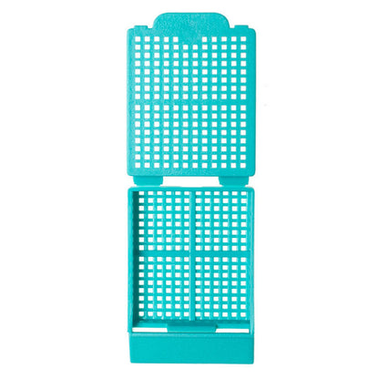 Histosette® I Biopsy cassettes (30 degree angle), Aqua