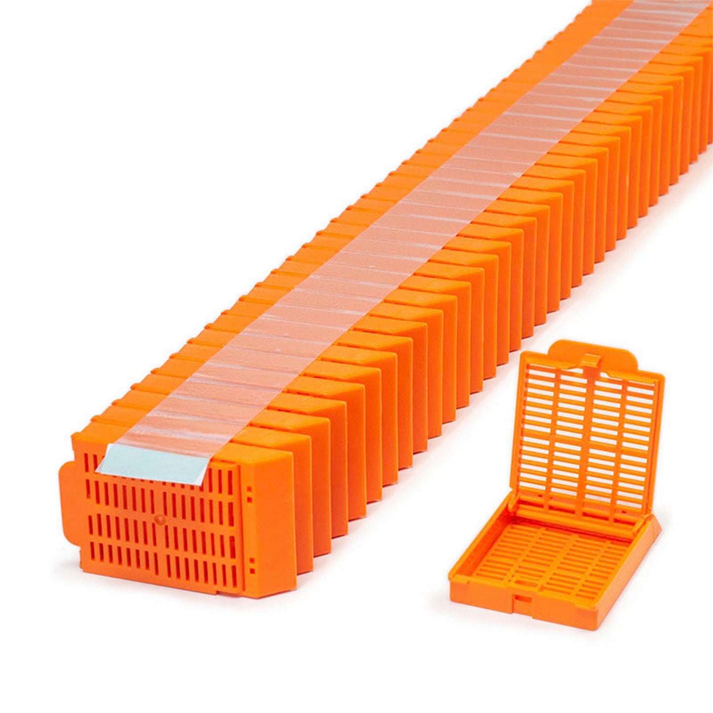 Histosette® II Tissue cassettes in QUICKLOAD™ Stack (taped), Orange