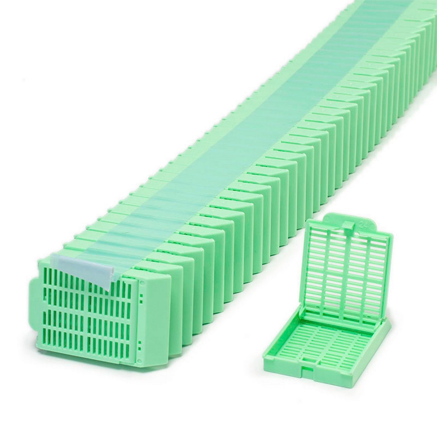 Histosette® II Tissue cassettes in QUICKLOAD™ Stack (taped), Green