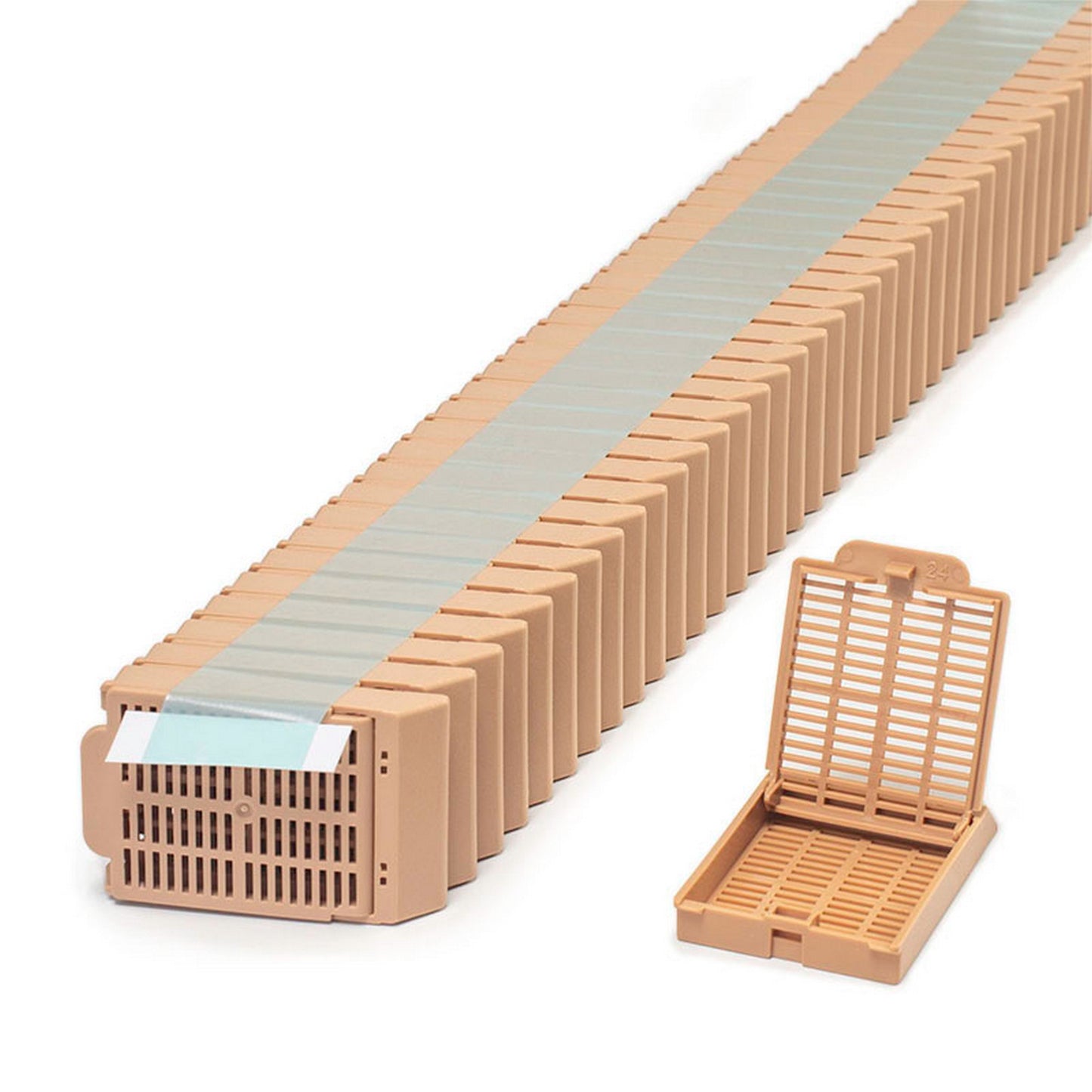 Histosette® II Tissue cassettes in QUICKLOAD™ Stack (taped), Tan