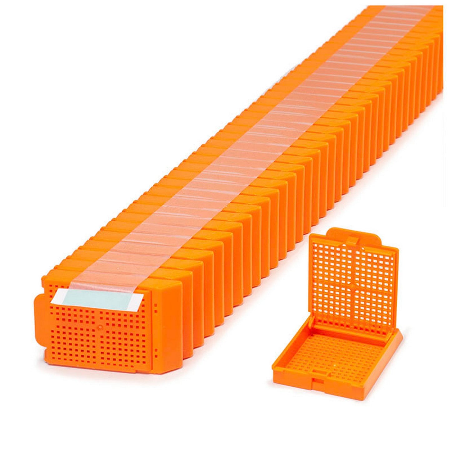 Histosette® II Biopsy cassettes in Quickload™ Stack (Taped), Orange
