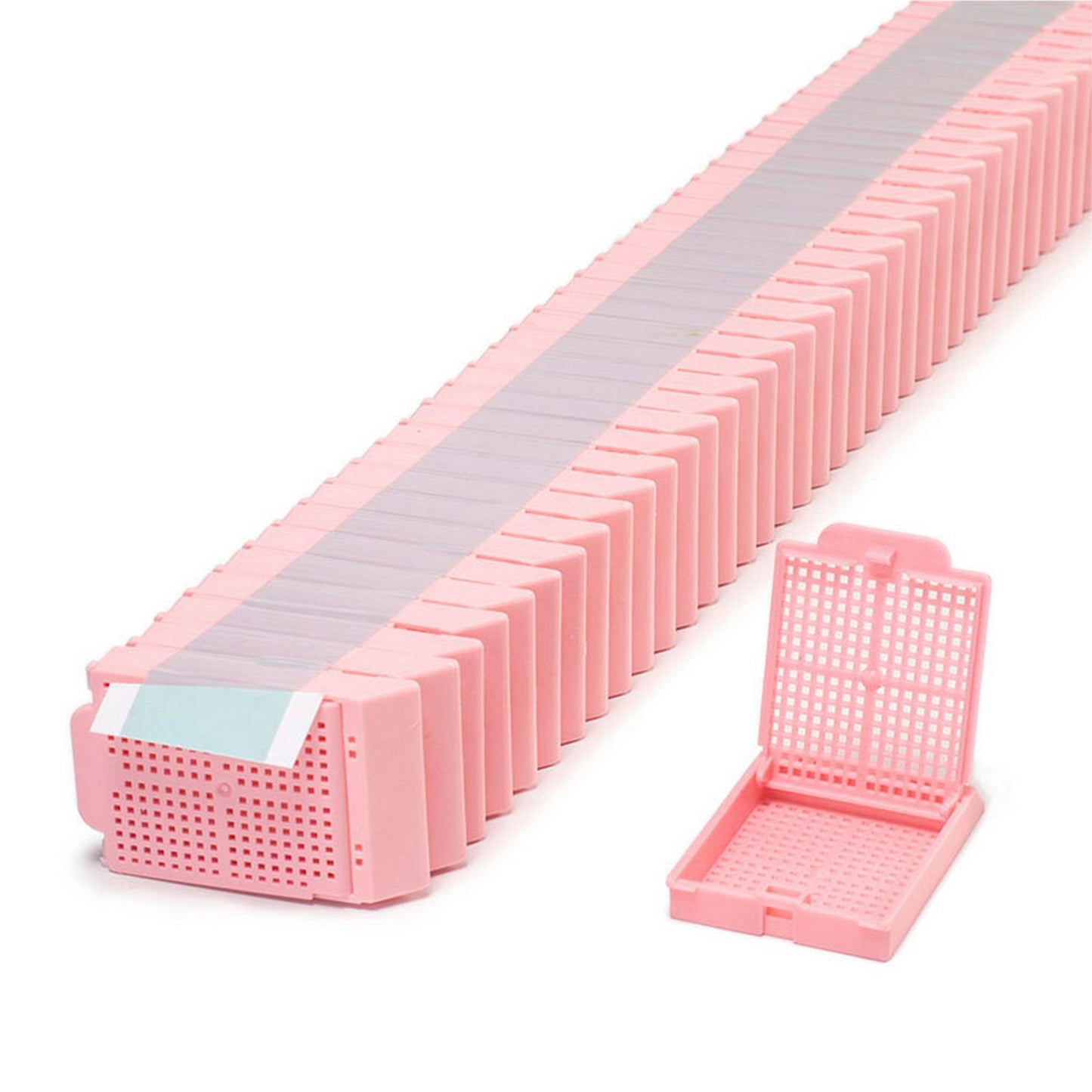 Histosette® II Biopsy cassettes in Quickload™ Stack (Taped), Pink