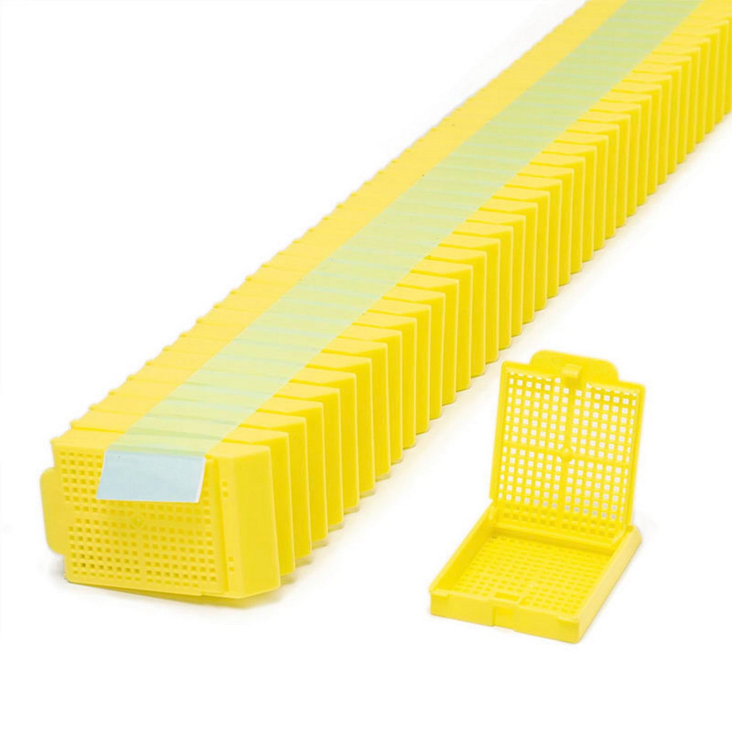 Histosette® II Biopsy cassettes in Quickload™ Stack (Taped), Yellow