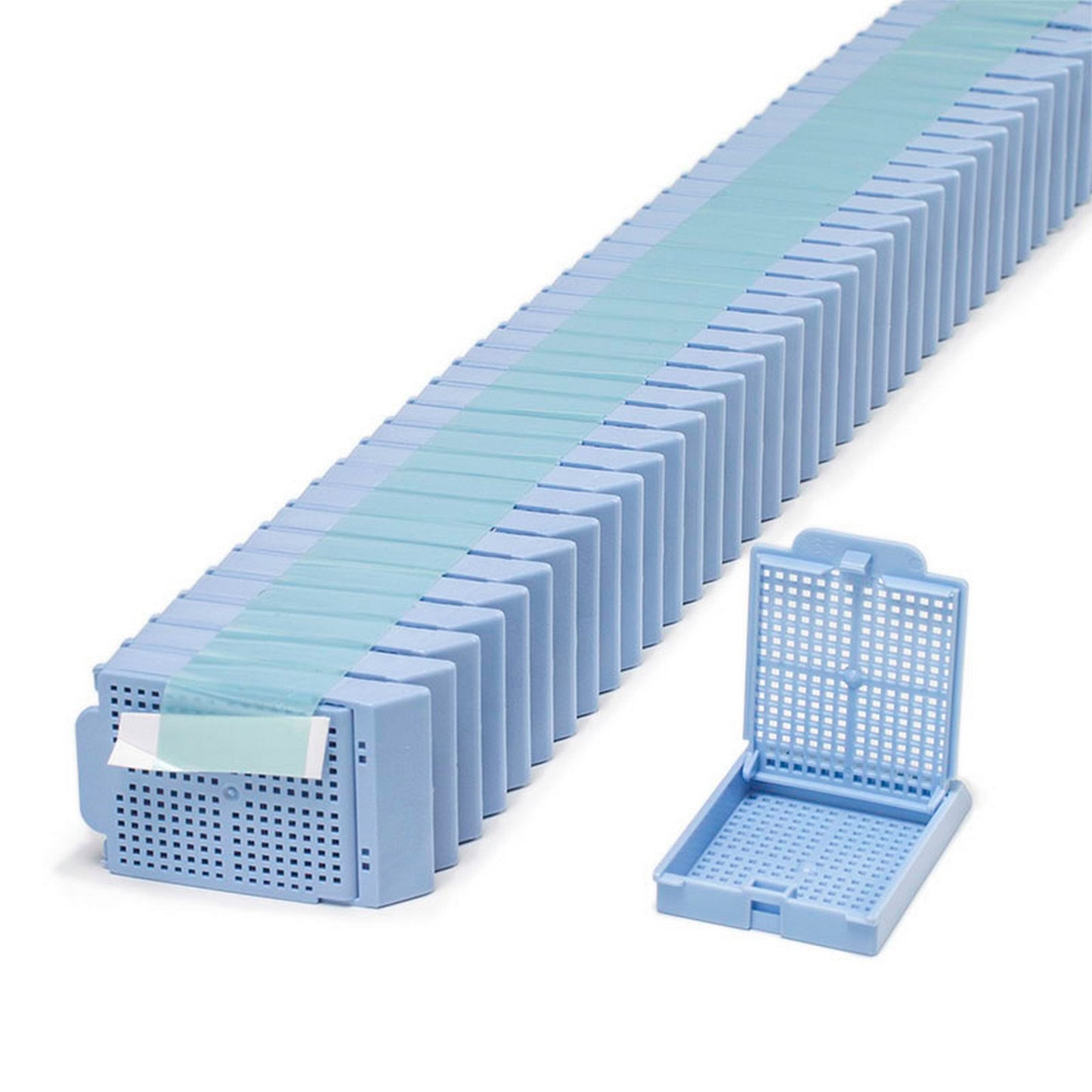 Histosette® II Biopsy cassettes in Quickload™ Stack (Taped), Blue