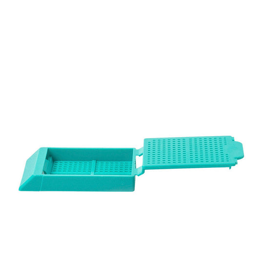 Histosette® I Biopsy cassettes (45 degree angle), Aqua