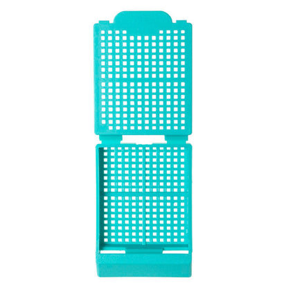 Histosette® I Biopsy cassettes (45 degree angle), Aqua