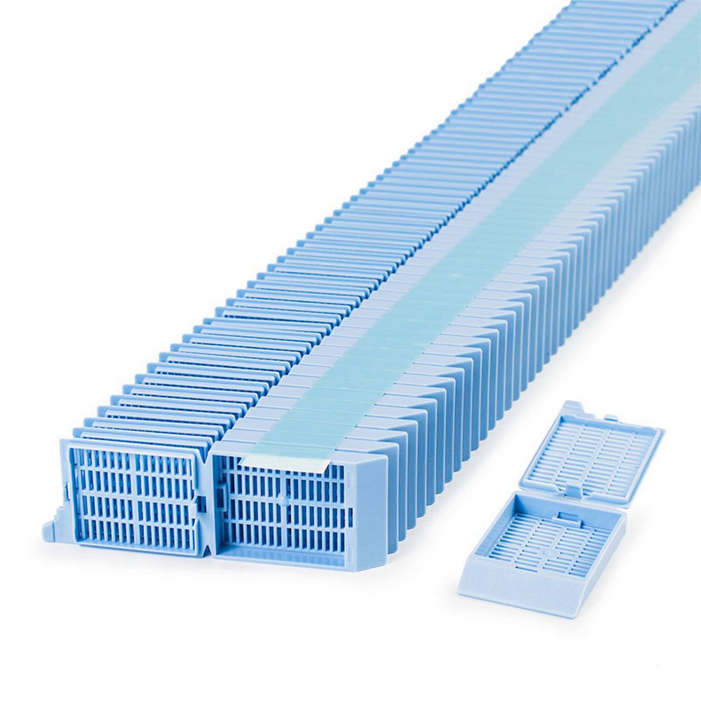 Unisette™ Tissue cassettes in Quickload™ Stack (Taped), Blue