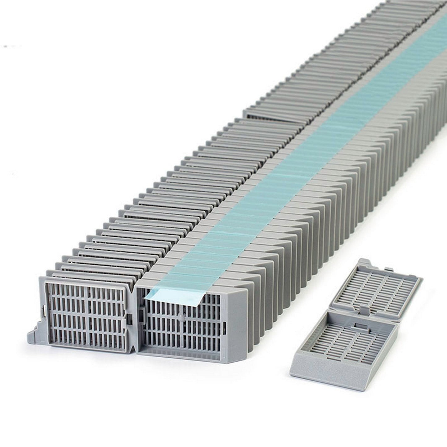 Unisette™ Tissue cassettes in Quickload™ Stack (Taped), Gray