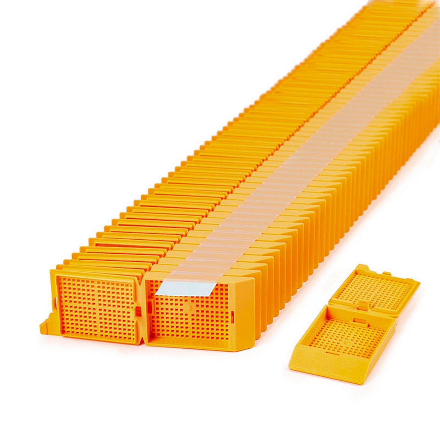 Unisette™ Biopsy cassettes in Quickload™ Stack (Taped), Peach