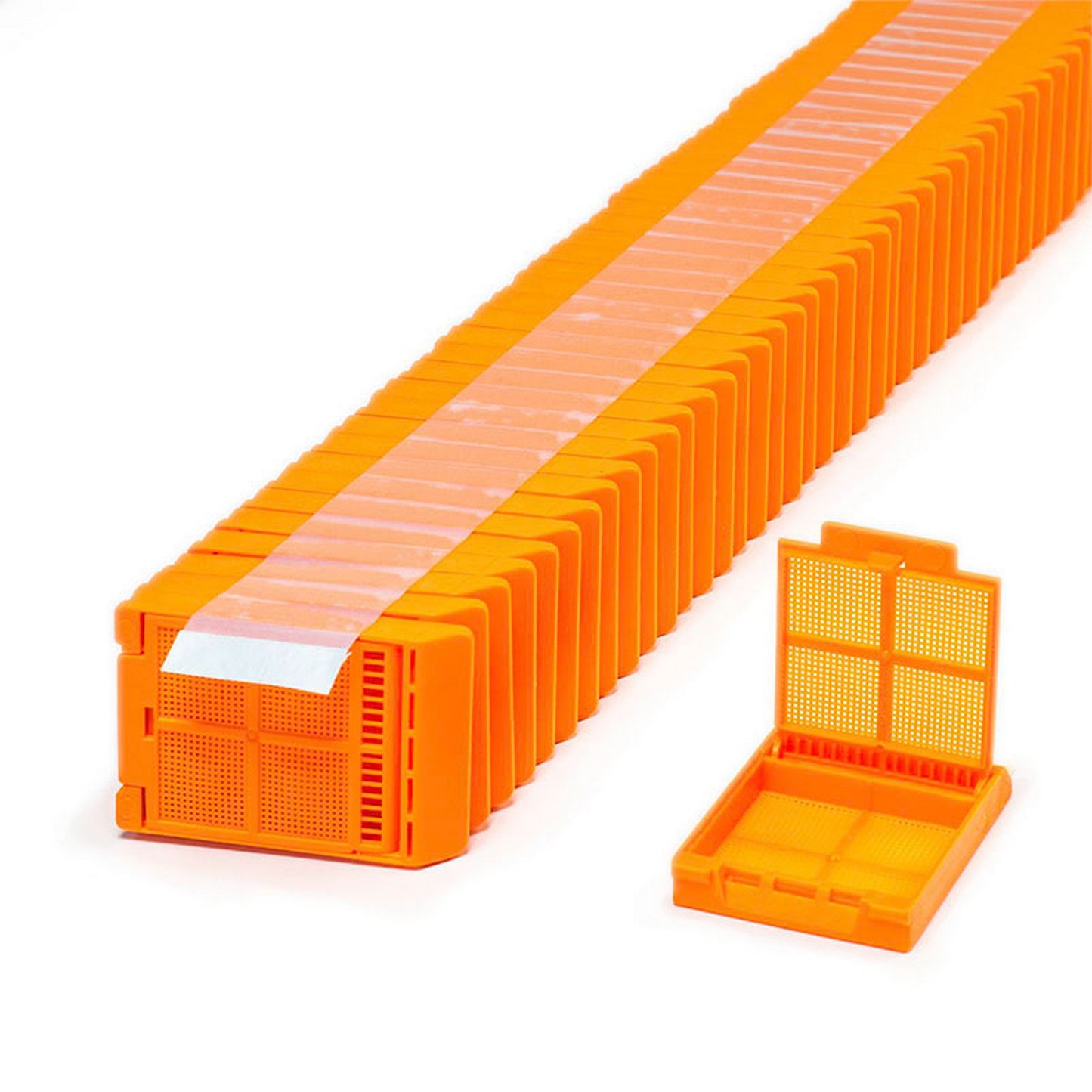 Micromesh™ Biopsy cassettes in QuickLoad™ stack (tape), Orange