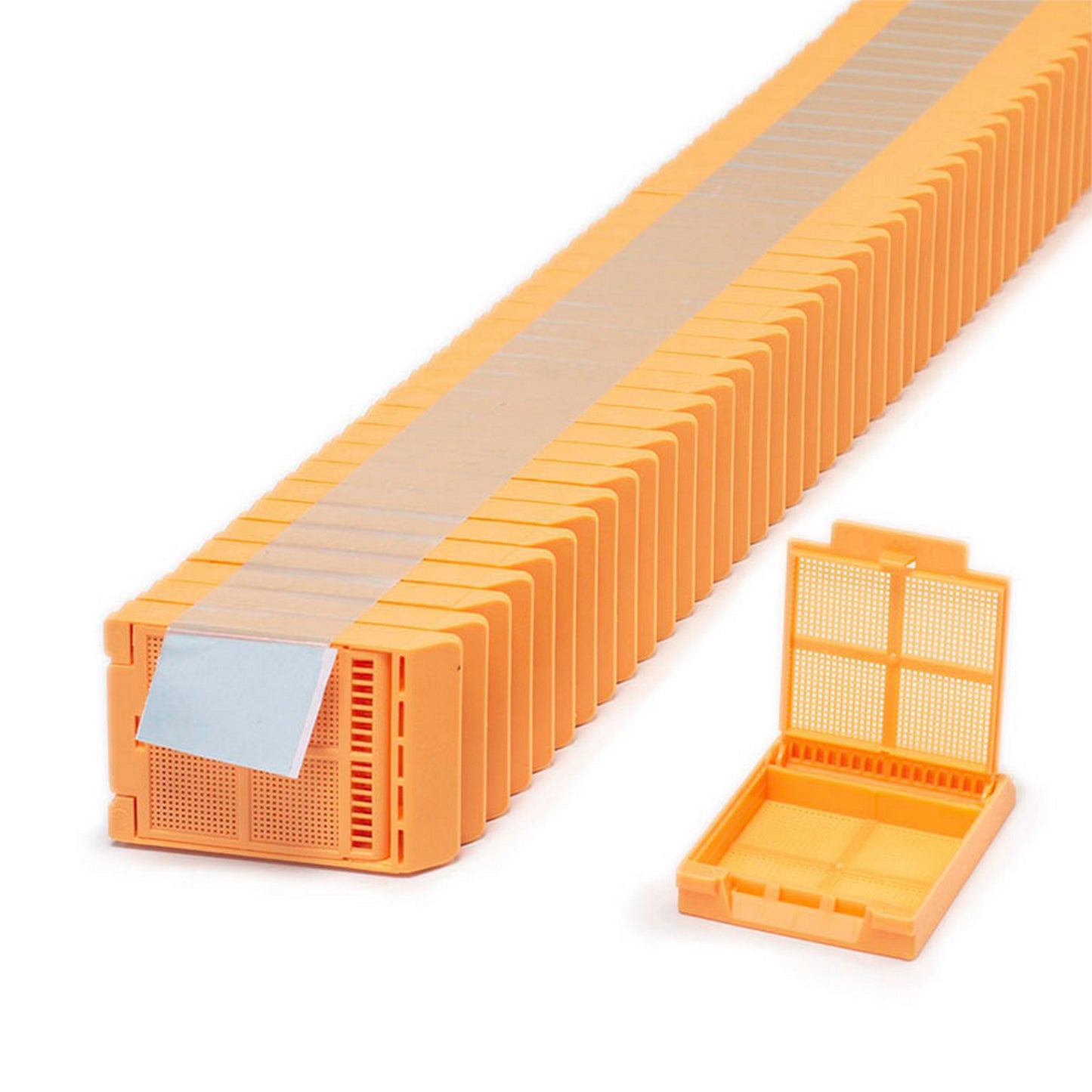 Micromesh™ Biopsy cassettes in QuickLoad™ stack (tape), Peach