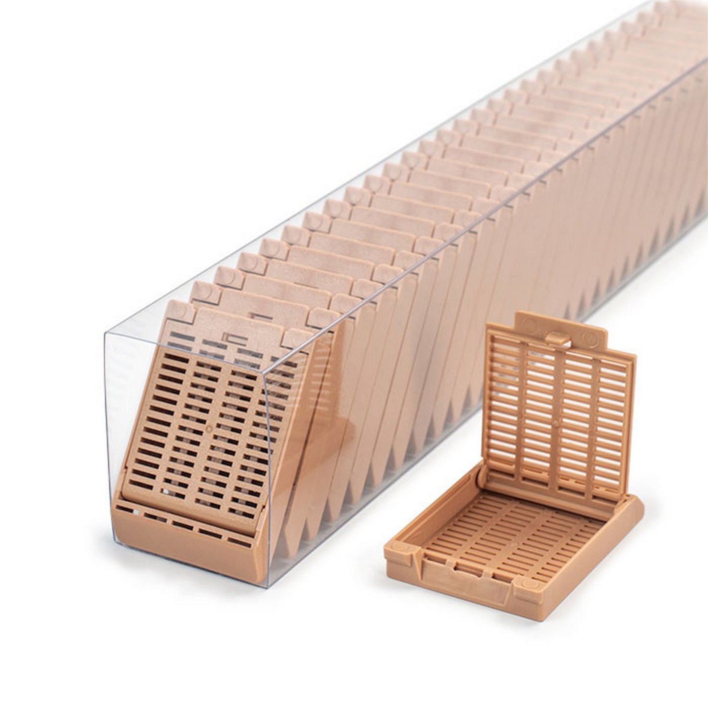 Slimsette™ Tissue cassettes in QuickLoad™ Sleeves, Tan
