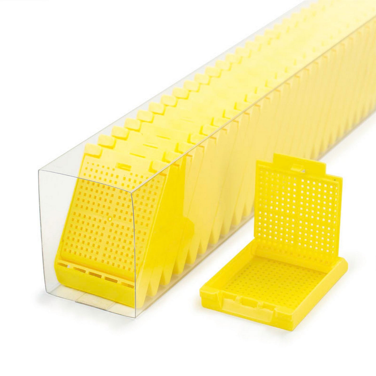 Slimsette™ Biopsy cassettes in QuickLoad™ sleeves, Yellow