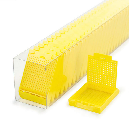 Slimsette™ Biopsy cassettes in QuickLoad™ sleeves, Yellow
