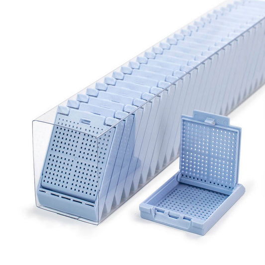 Slimsette™ Biopsy cassettes in QuickLoad™ sleeves, Blue