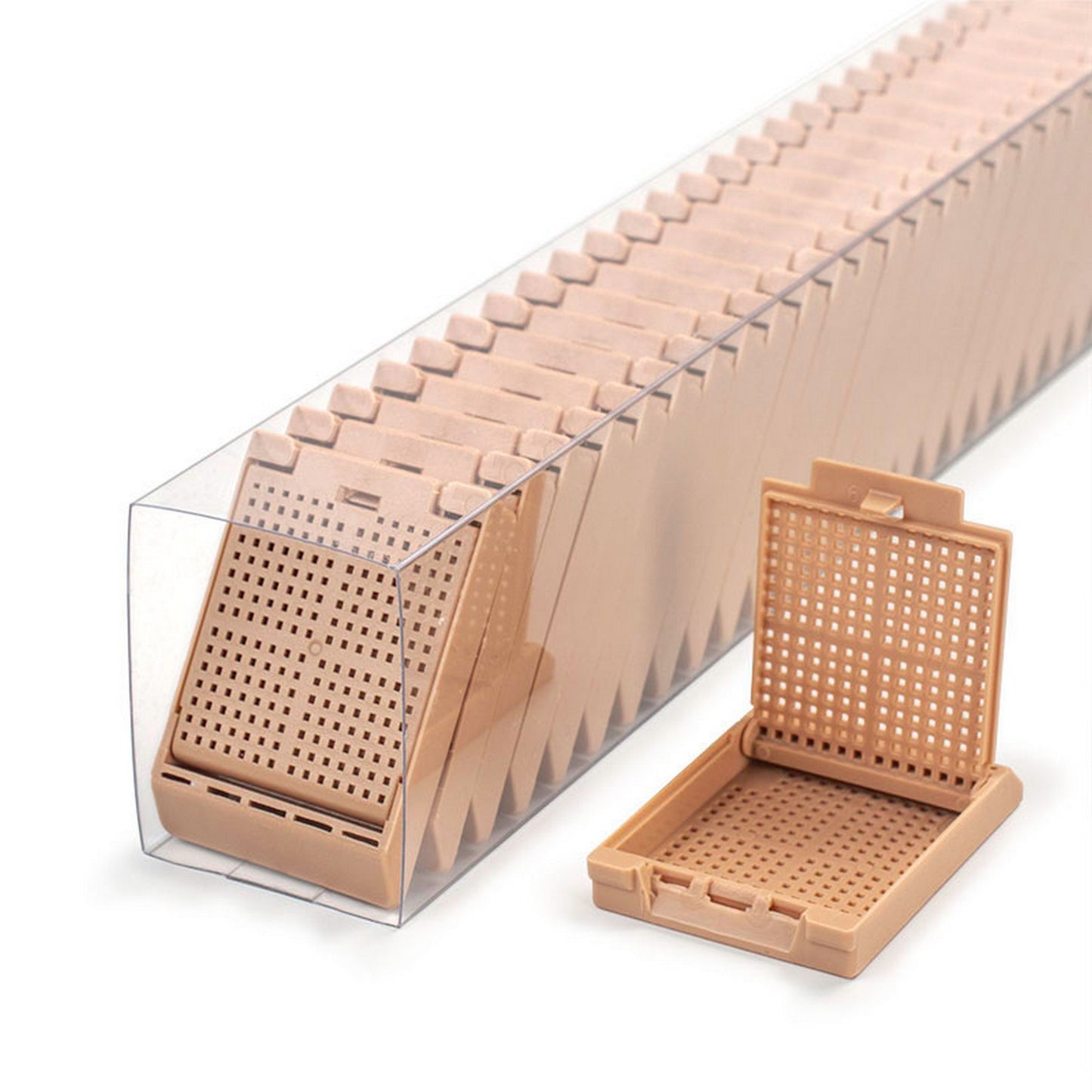 Slimsette™ Biopsy cassettes in QuickLoad™ sleeves, Tan