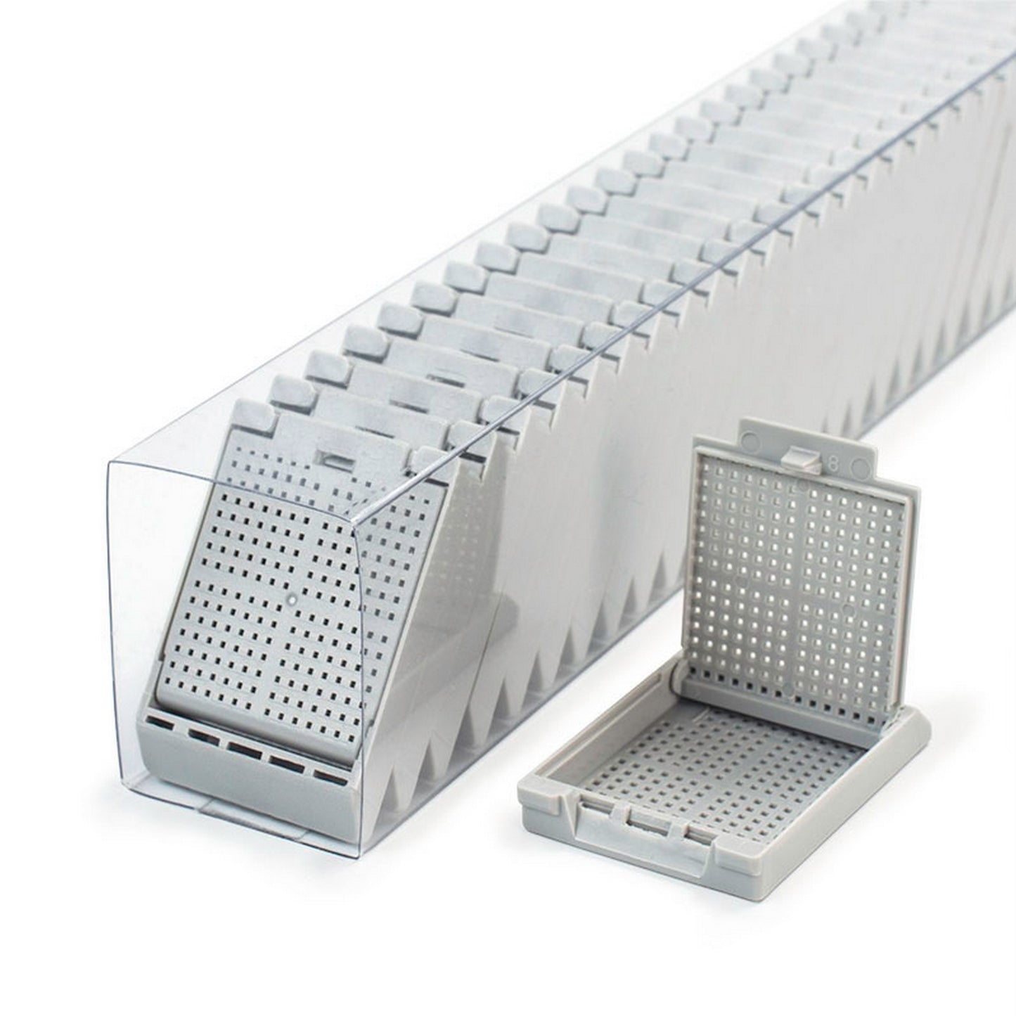 Slimsette™ Biopsy cassettes in QuickLoad™ sleeves, Gray