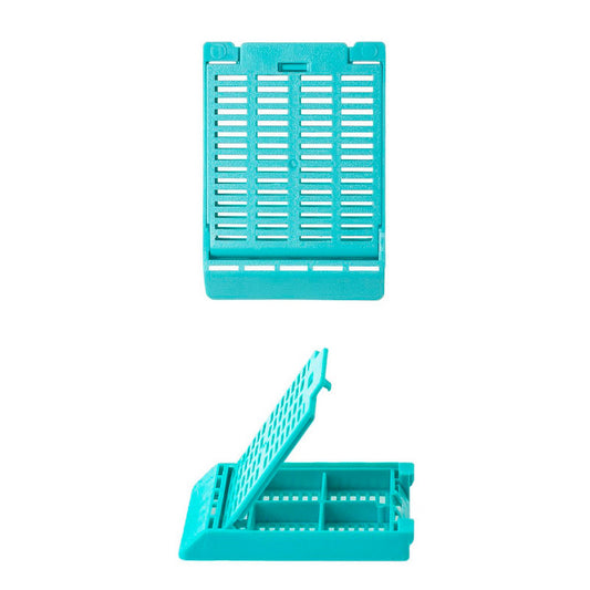 Slimsette™ Tissue cassettes with 4 compartments, Aqua