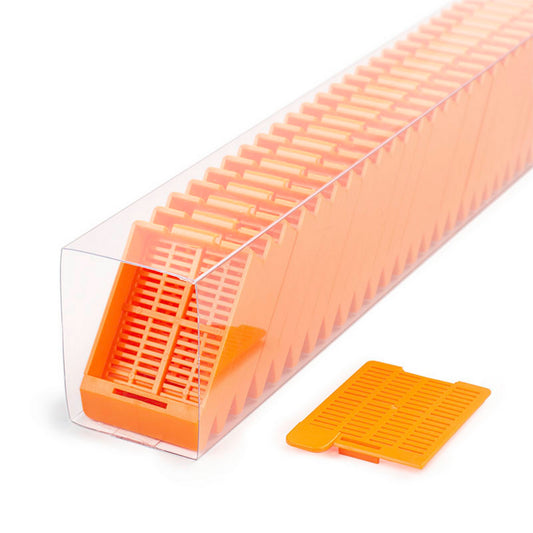 Swingsette™ Tissue cassettes in Quickload™ Sleeves, Orange