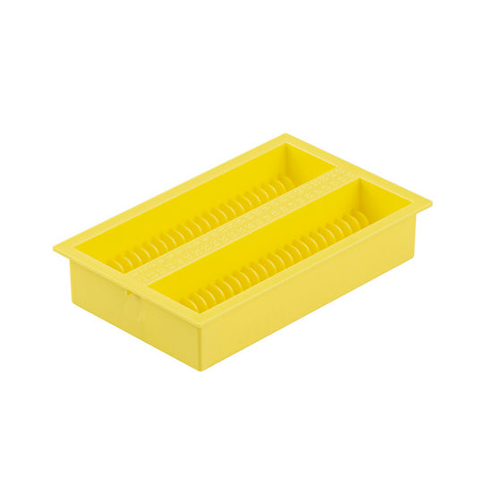 DrainRack™ Jr. slide storage rack, Yellow
