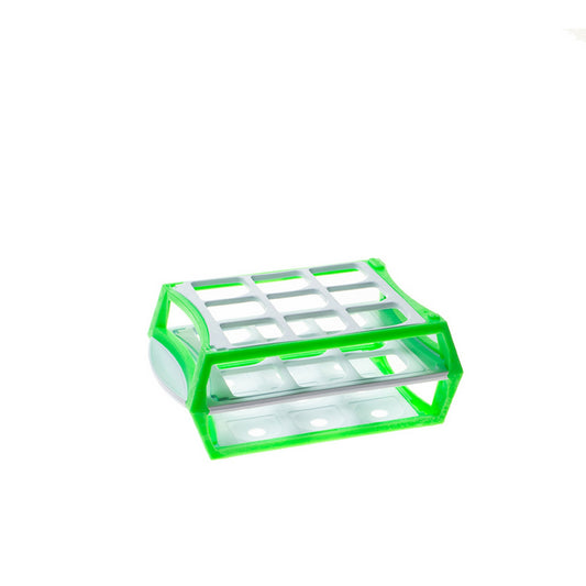 The MultiRack™ Jr., Green, Capacity - 9 for tubes 25 to 30 mm