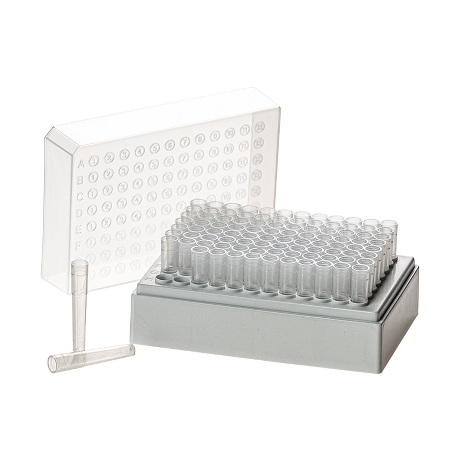 BioTube™ Rack, Rack with 96 plain individual tubes, Non-sterile