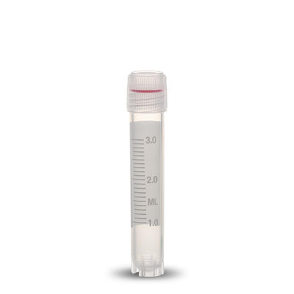 CRYOVIAL® External thread with lip and silicone washer seal, 3 ml self-standing, Sterilized by Gamma radiation and Autoclavable