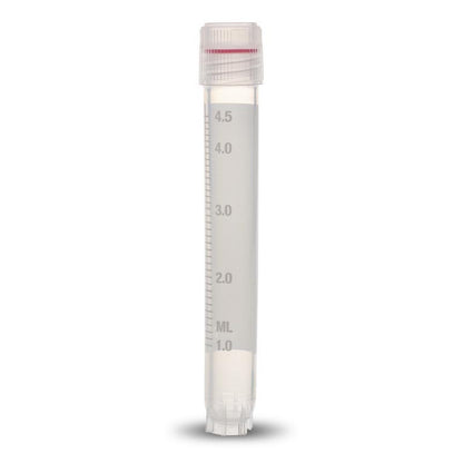 CRYOVIAL® External thread with lip and silicone washer seal, 5 ml self-standing, Sterilized by Gamma radiation and Autoclavable