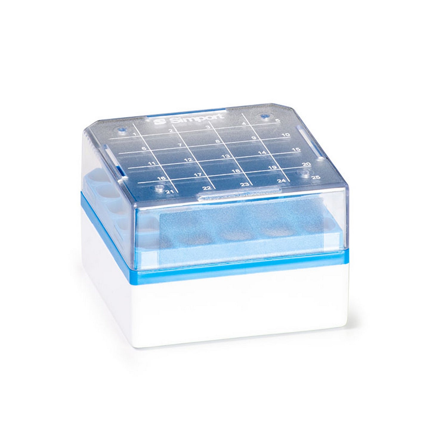 Cryostore™ Storage boxes for 25 cryogenic vials of 1 to 2 ml sizes, Blue
