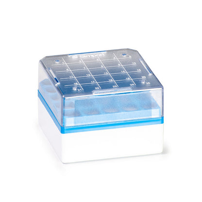 Cryostore™ Storage boxes for 25 cryogenic vials of 1 to 2 ml sizes, Blue