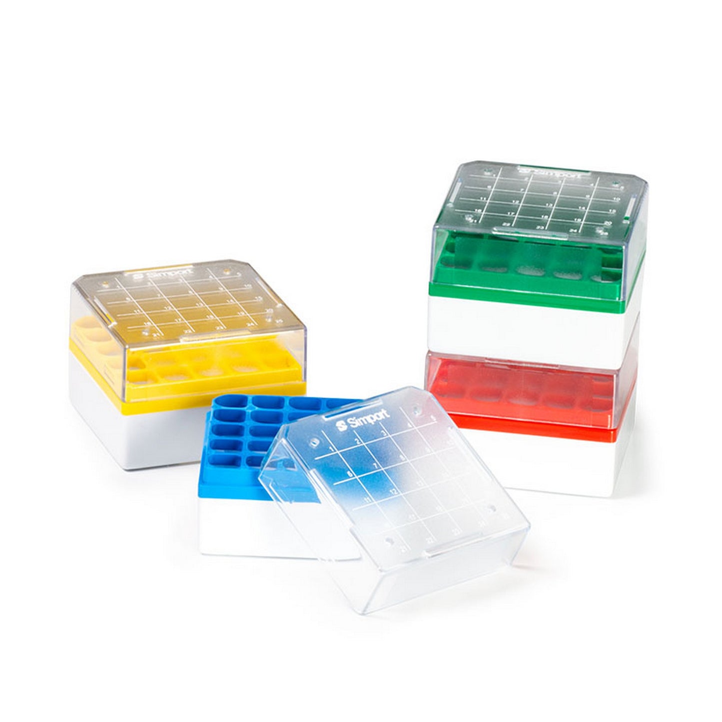 Cryostore™ Storage boxes for 25 cryogenic vials of 1 to 2 ml sizes, Blue