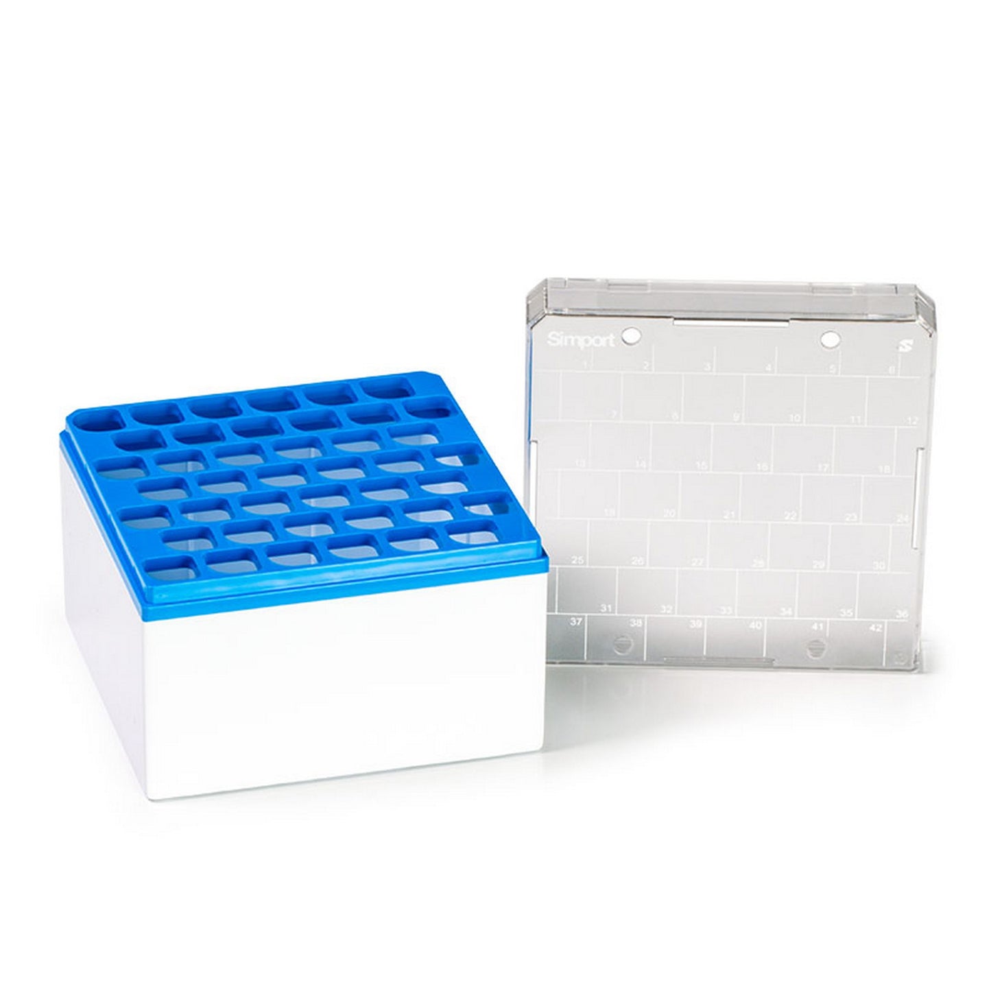 Cryostore™ Storage Boxes for 42 cryogenic vials of 10 ml size, Blue