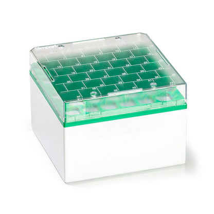 Cryostore™ Storage Boxes for 42 cryogenic vials of 10 ml size, Green