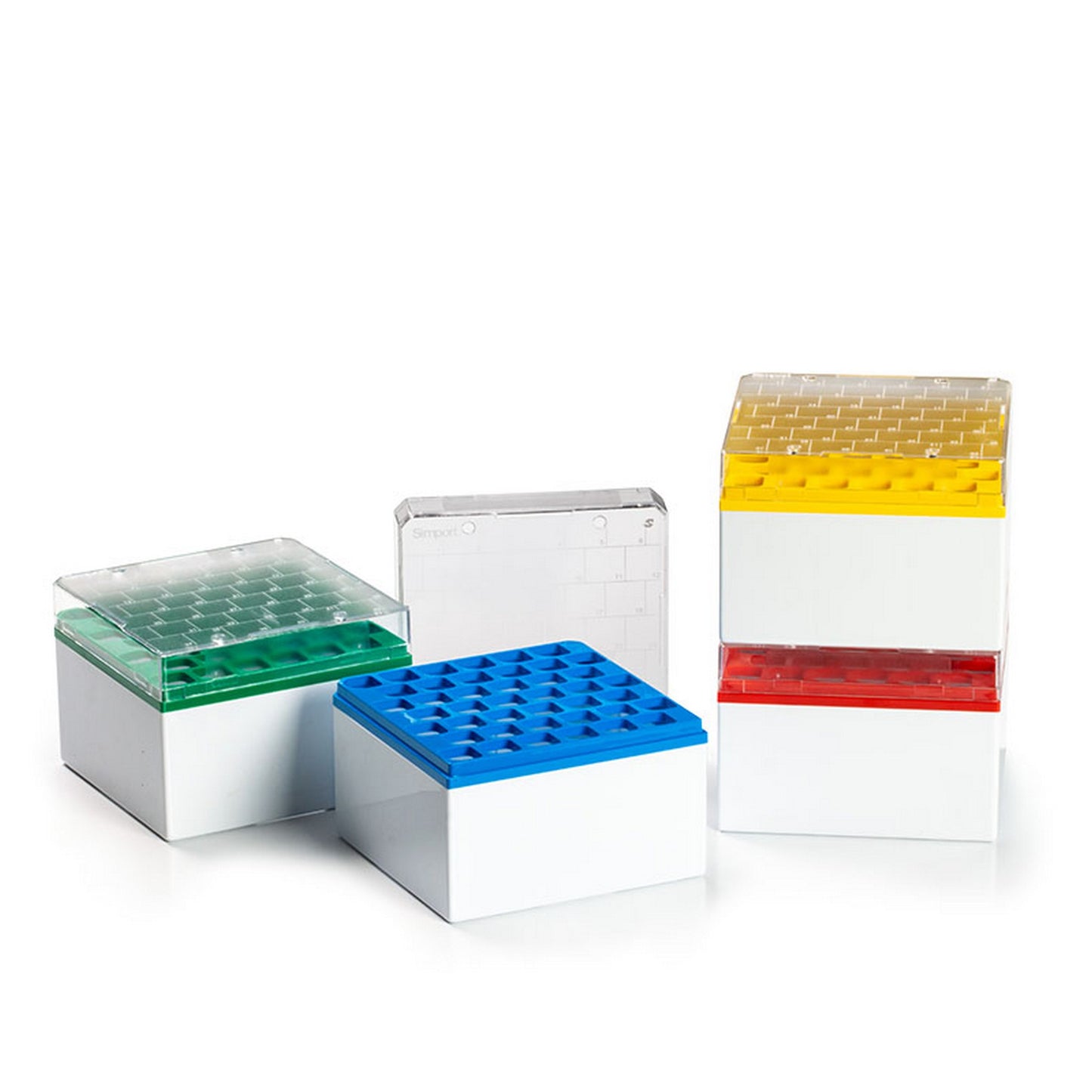 Cryostore™ Storage Boxes for 42 cryogenic vials of 10 ml size, Red