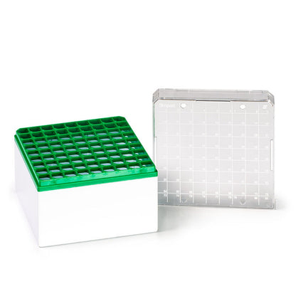 Cryostore™ Storage Boxes for 81 cryogenic vials of 3 to 5 ML, Green