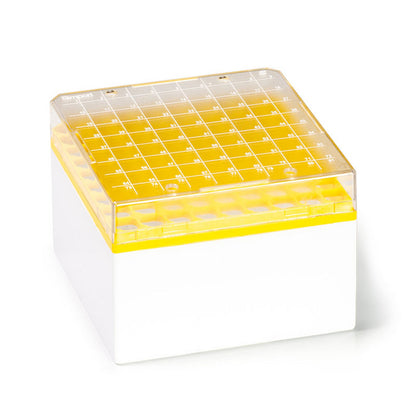 Cryostore™ Storage Boxes for 81 cryogenic vials of 3 to 5 ML, Yellow