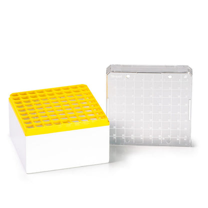 Cryostore™ Storage Boxes for 81 cryogenic vials of 3 to 5 ML, Yellow
