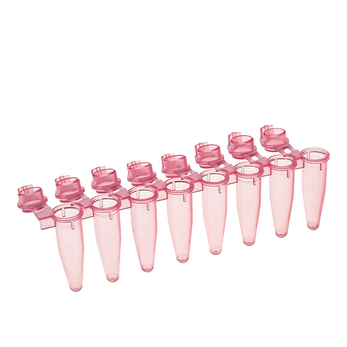 Amplitube™  8 tube strips with individually attached caps : Caps - Flat, Tube Colors - Red